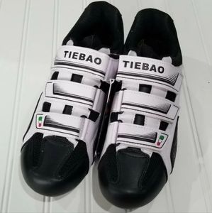 Tiebao road cycling shoes carbon TB16-B943- 0102 Black/white US 10 NEW